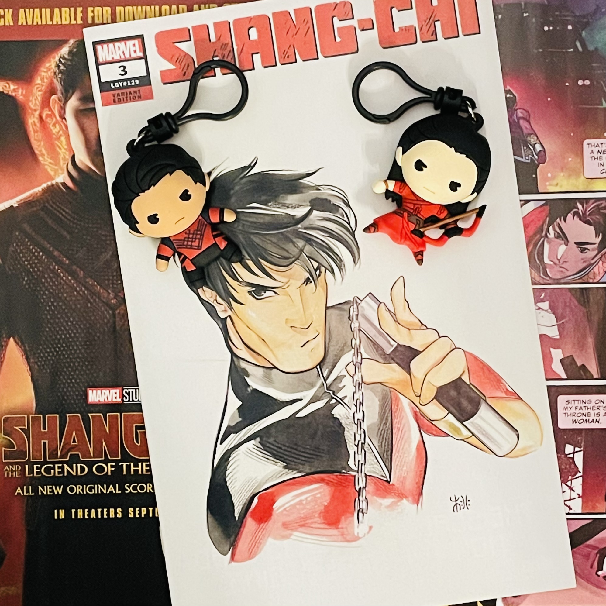 Shang-Chi & Katy Monogram Bag Clip