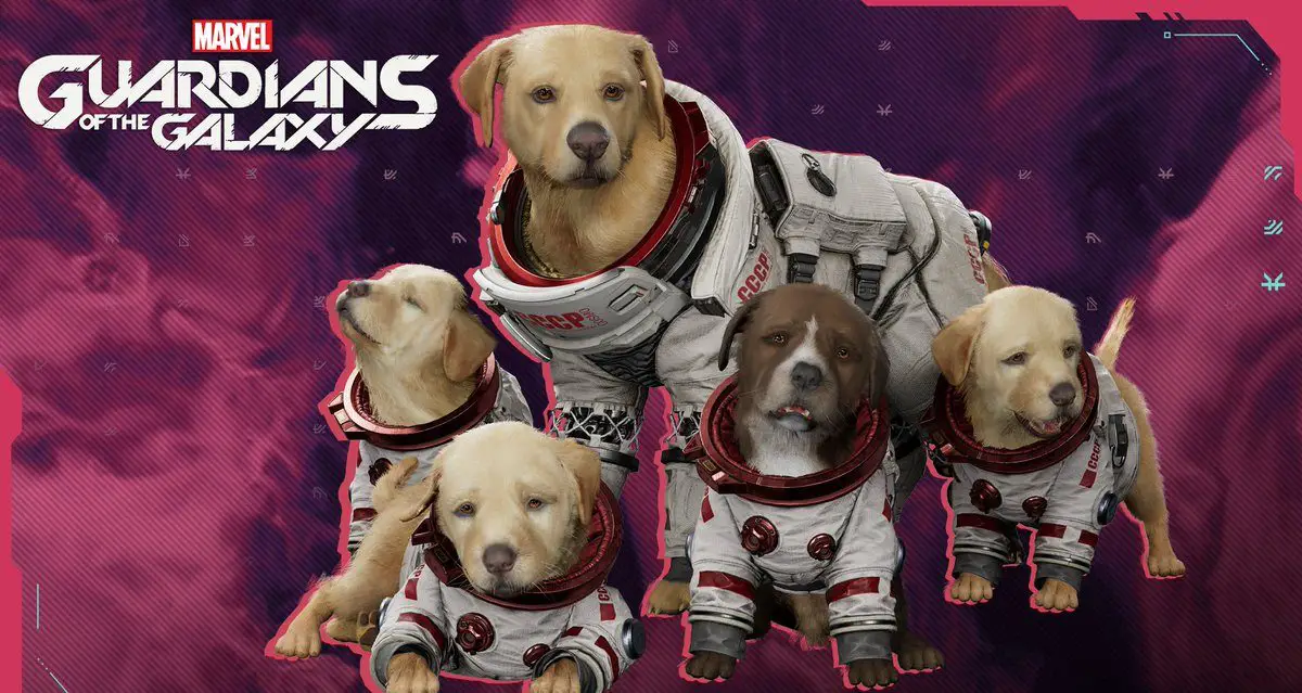 Meet Cosmo & His SpacesuitClad Pups in Guardians of the Galaxy