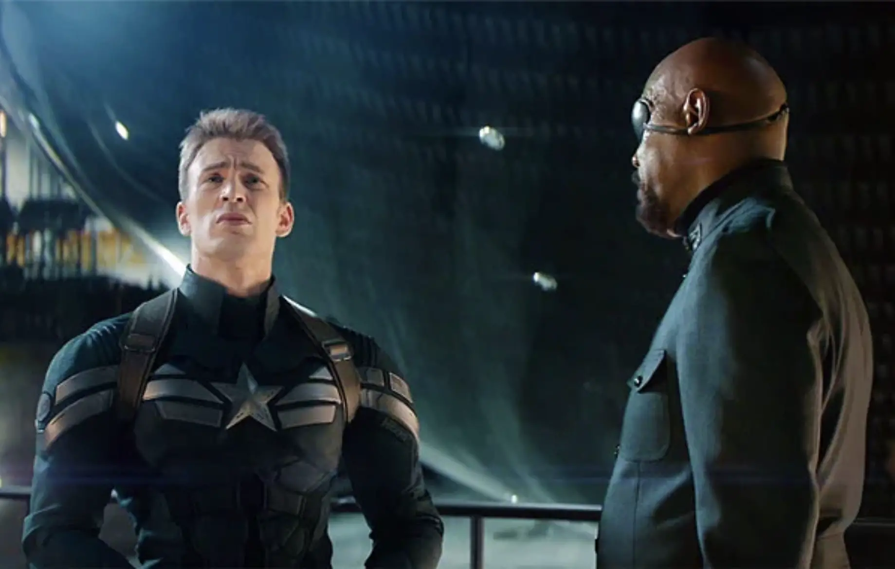 Captain America and Nick Fury
