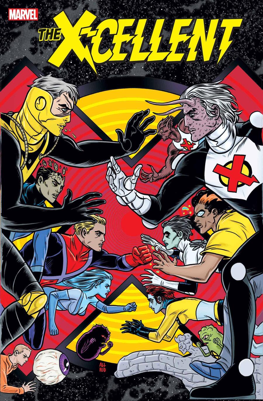 X-CELLENT #1 cover by Michael Allred and Laura Allred