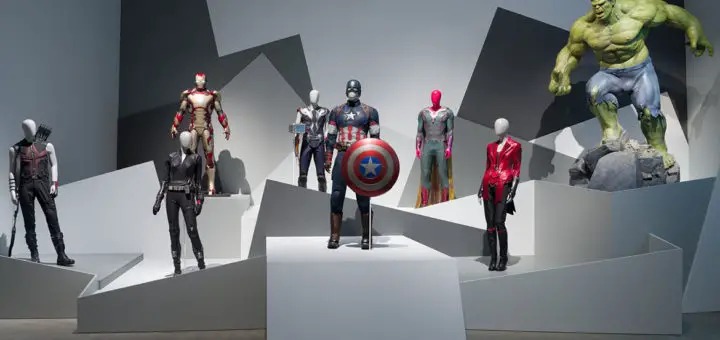 Marvel: Creating the Cinematic Universe Gallery of Modern Art Level 1 galleries installation view