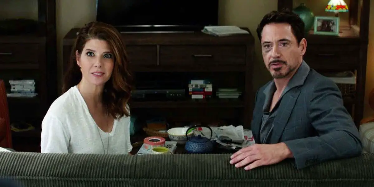 Aunt May and Tony Stark in Civil War