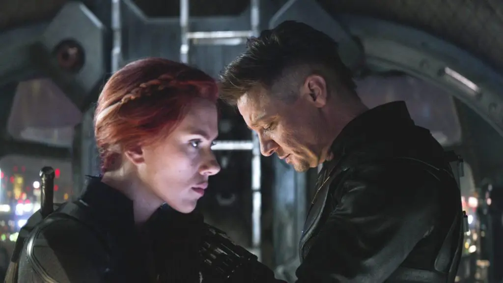 Black Widow and Hawkeye in Avengers: Endgame