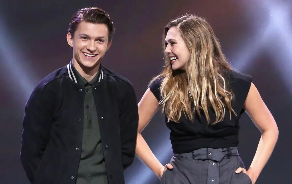 Tom Holland and Elizabeth Olsen