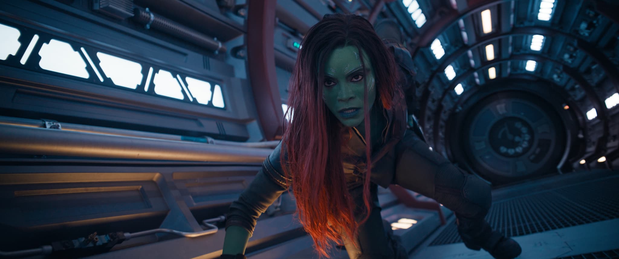 Gamora looks mad...and you won't like her when she's angry