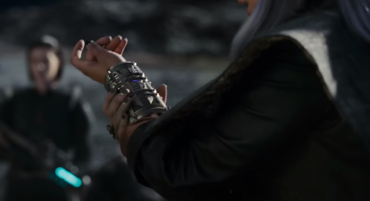 Dar-Benn wears the second bangle in The Marvels