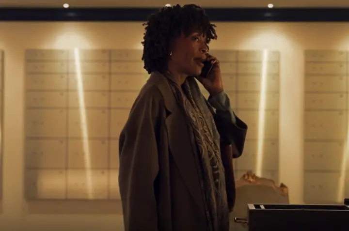 Nick Fury's wife knows that's Don Cheadle on the phone