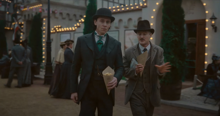 Loki and Mobius take in the sights at a Victorian Era World's Fair