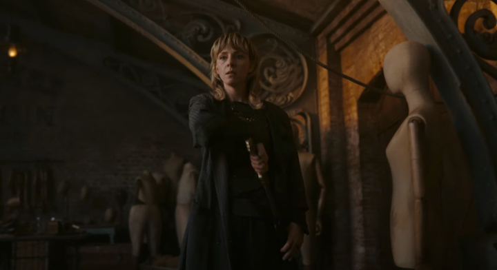 Sylvie pulls out her stabbing sword and prepares to use it again in Loki season two.
