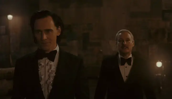 I guess Mobius and Loki double date at a black-tie gala in Loki season two.