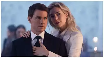 Vanessa Kirby and Tom Cruise in Mission: Impossible