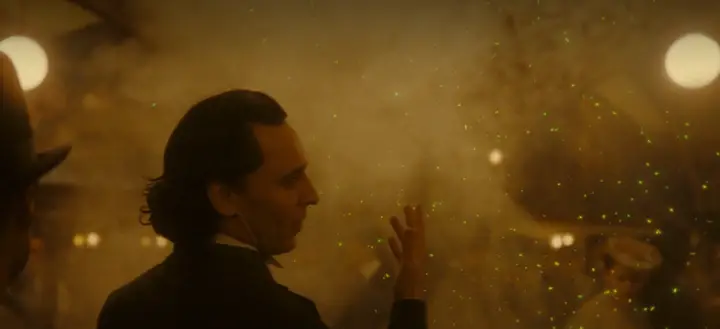 Loki magic glitters in Loki season two episode three.