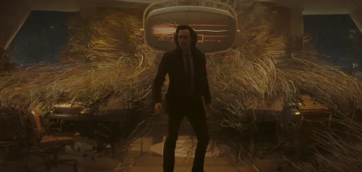 Loki battles spaghetti in Loki Season Two, Episode Five