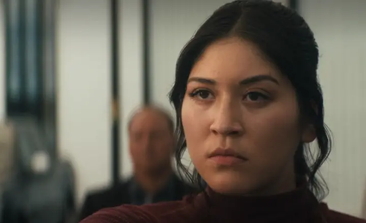 Maya Lopez ain't impressed during the Echo series premiere on Disney+