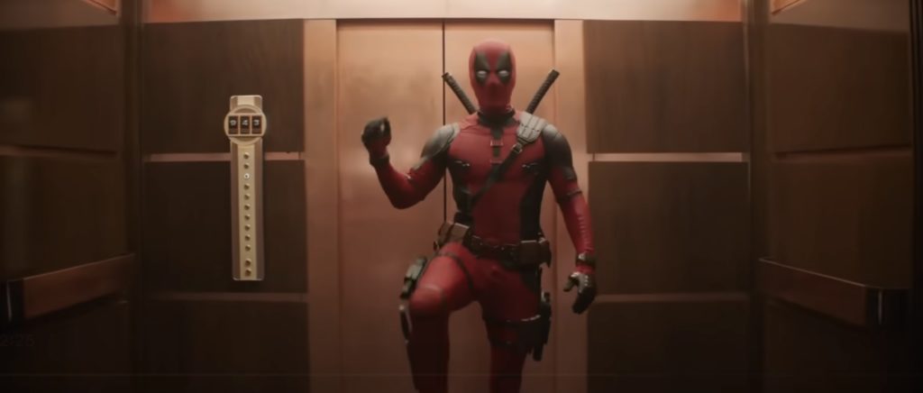 Deadpool strikes a familiar pose in the Deadpool and Wolverine trailer