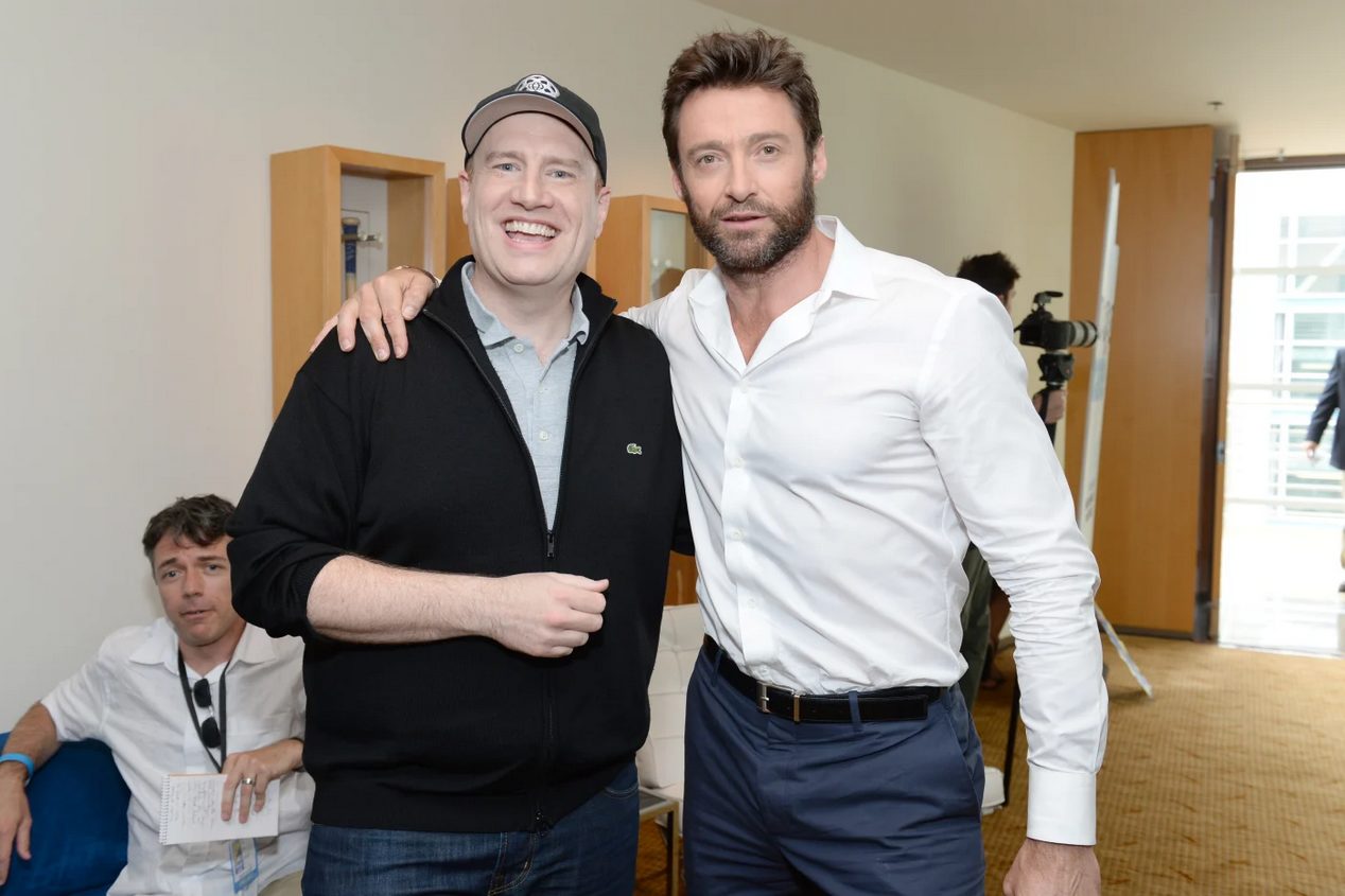 Kevin Feige and Hugh Jackman