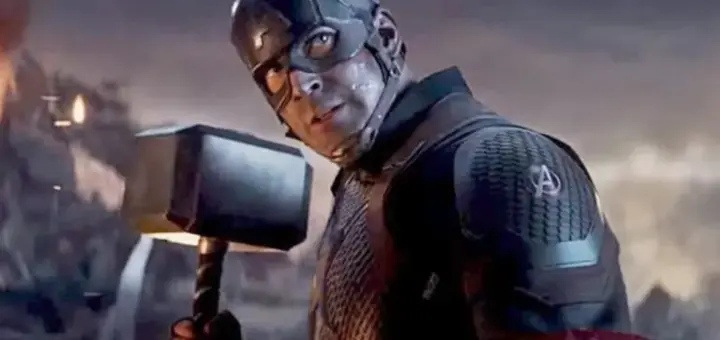 Steve Rogers wields Mjolnir