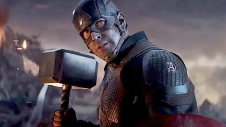 Steve Rogers wields Mjolnir